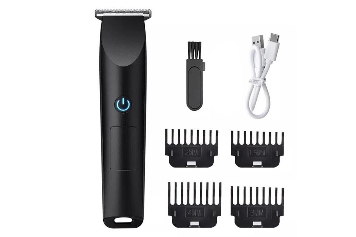 Cordless Hair Clippers for Men Trimmers Set with 4 Guide Combs Rechargeable - Black - Image 1