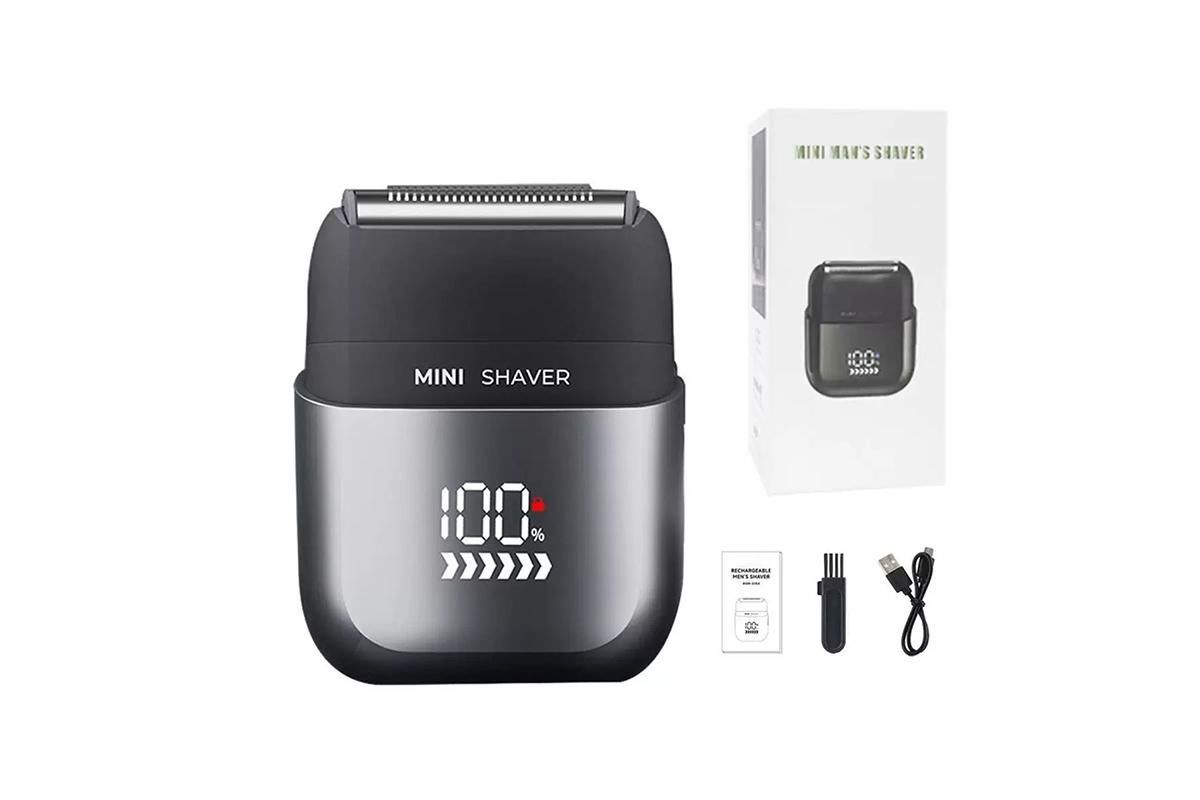 Portable USB Rechargeable Foil Shaver for Men Mini Travel Electric Shaver - Image 1