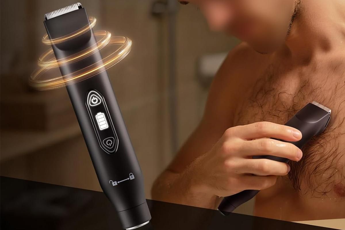 3-in-1 Electric Shaver Nose Hair Trimmer for Face Body Bikini Underarm and Legs - Black - Image 3