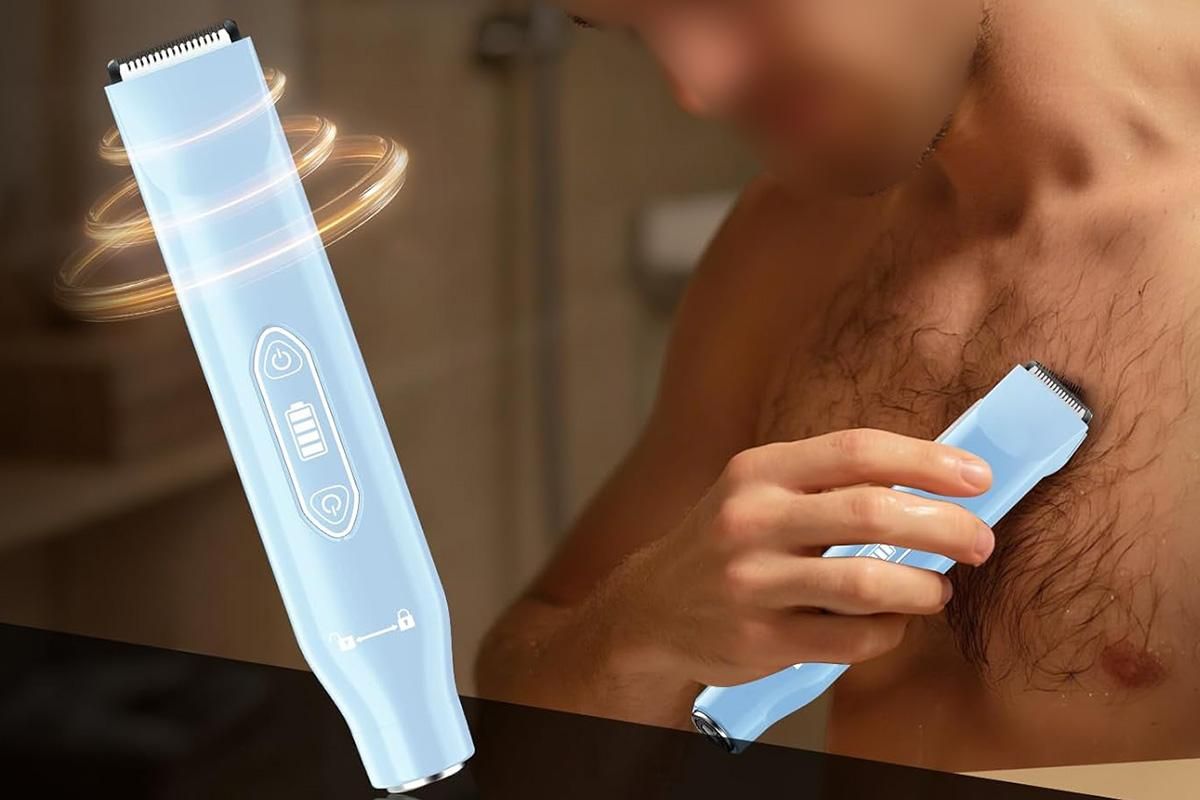 3-in-1 Electric Shaver Nose Hair Trimmer for Face Body Bikini Underarm and Legs - Blue - Image 6