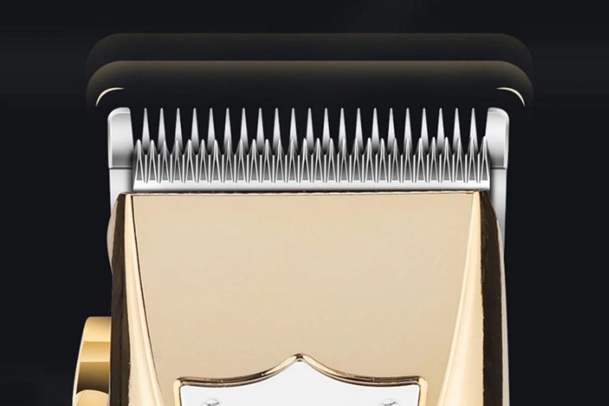 Cordless Hair Clippers for Men Trimmers Set and Barber Clippers for Haircut Beard Trimmer Kit with LCD Display Rechargeable -Gold - Image 2