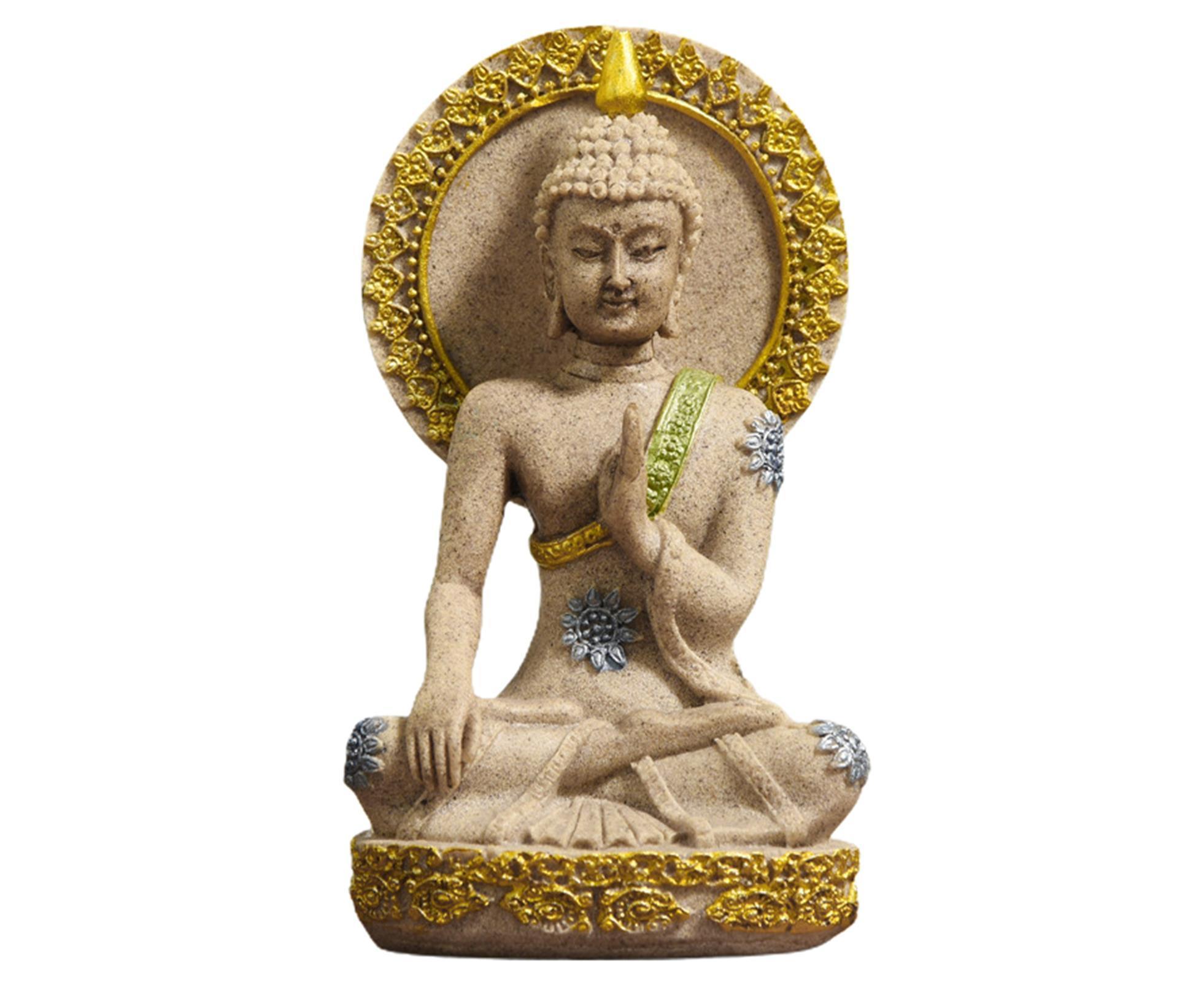 Meditation Buddha Ornament-Golden - Image 1