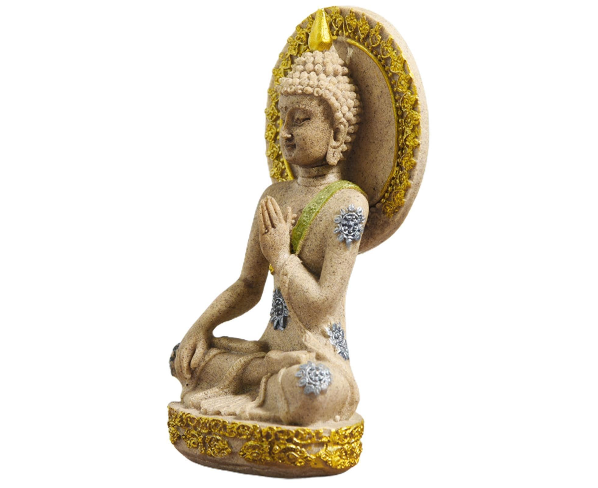 Meditation Buddha Ornament-Golden - Image 3