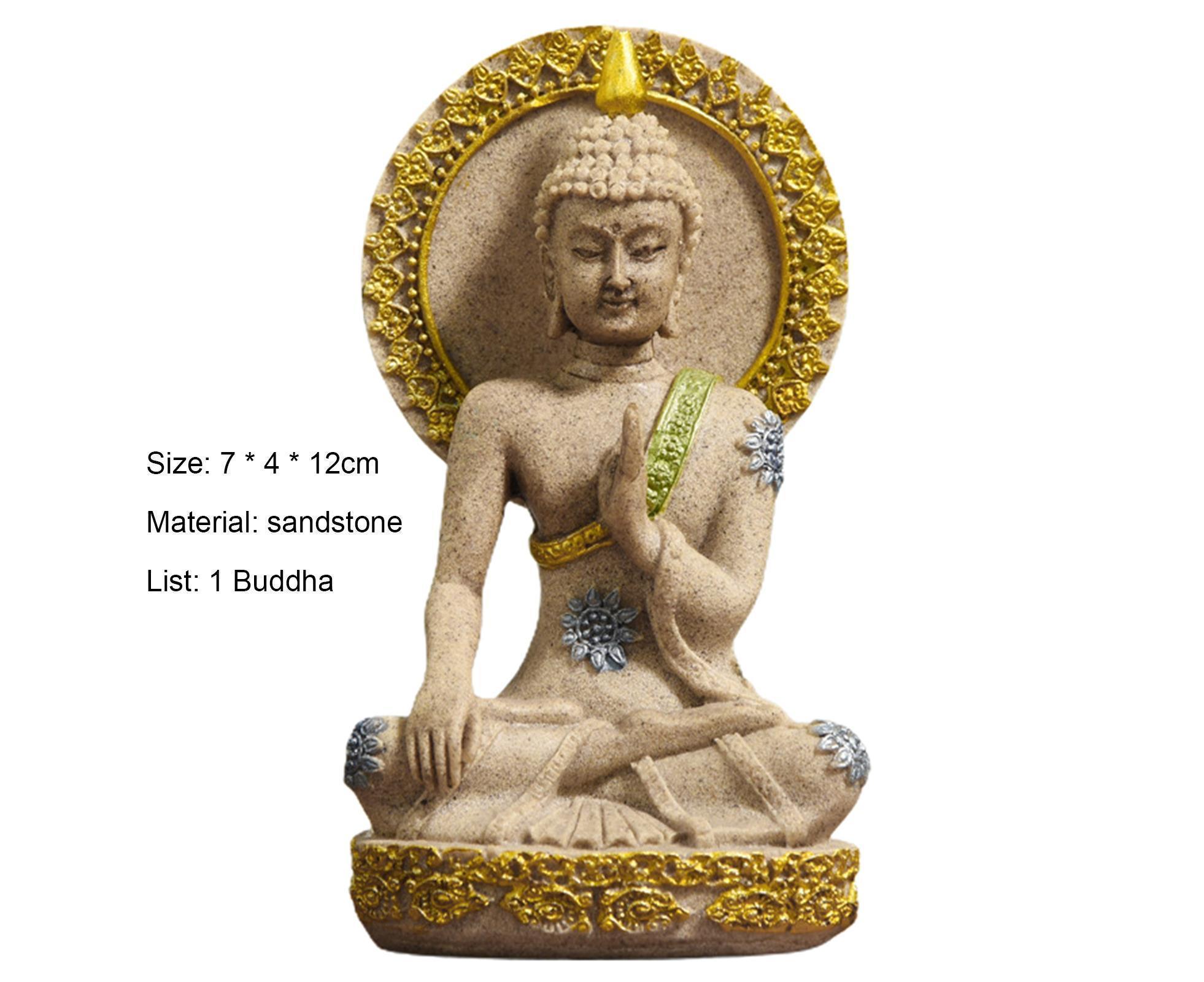 Meditation Buddha Ornament-Golden - Image 4
