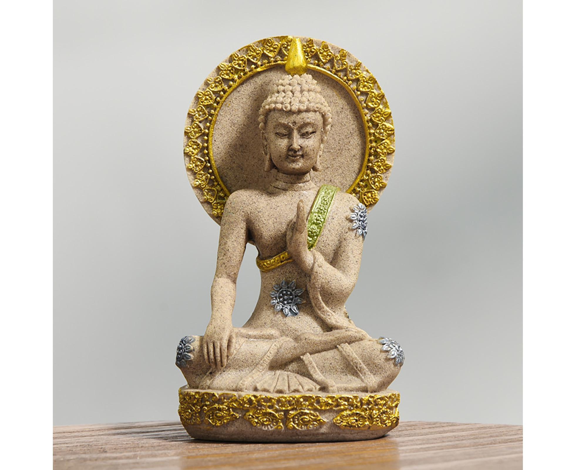 Meditation Buddha Ornament-Golden - Image 5