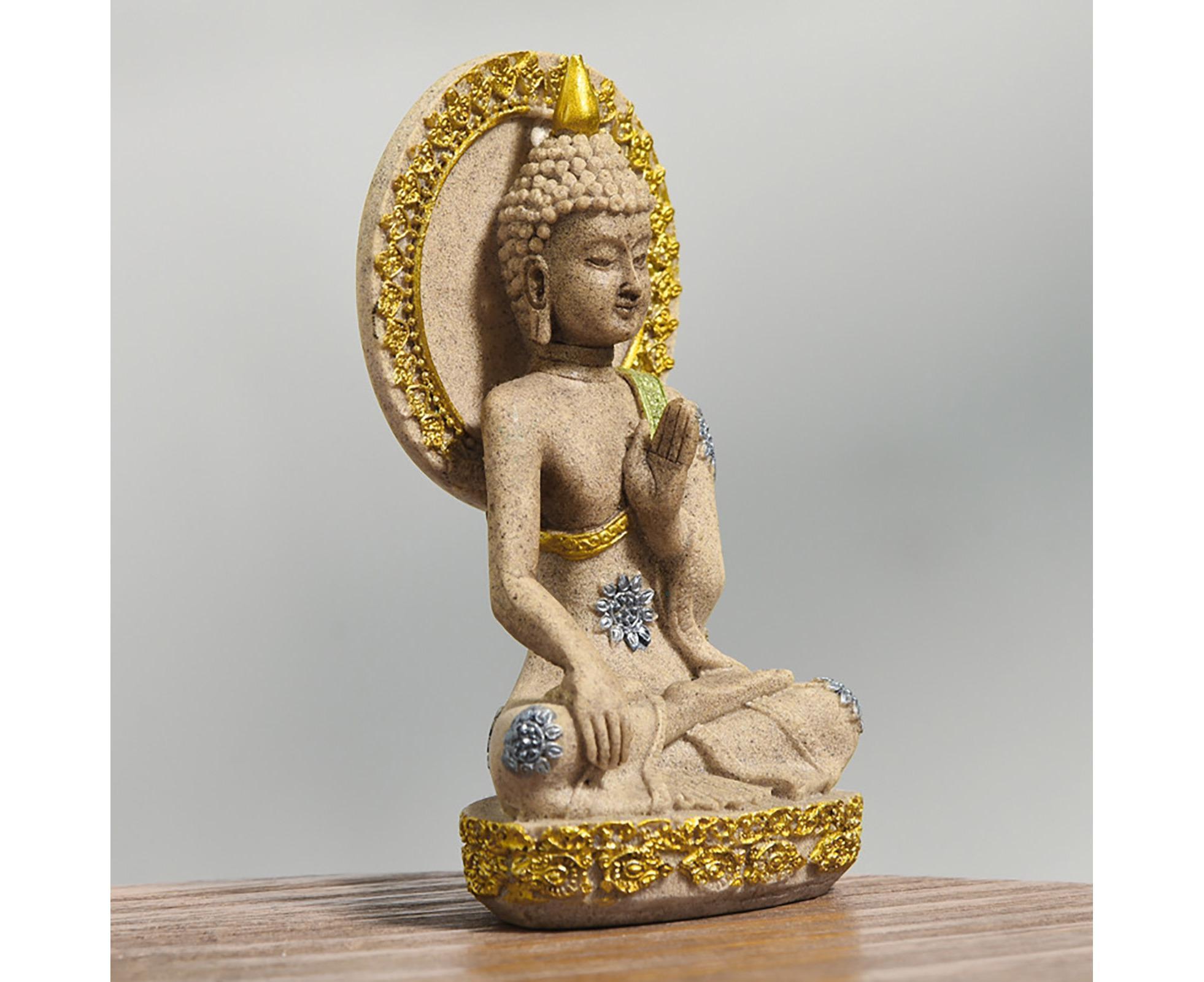 Meditation Buddha Ornament-Golden - Image 6