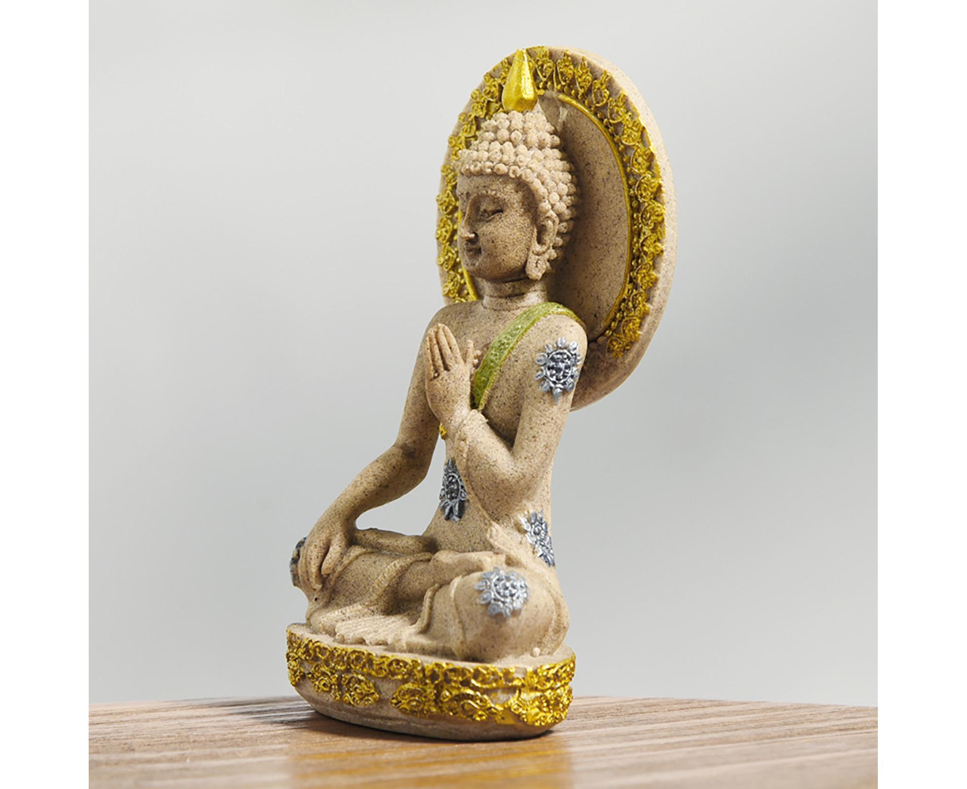 Meditation Buddha Ornament-Golden - Image 7