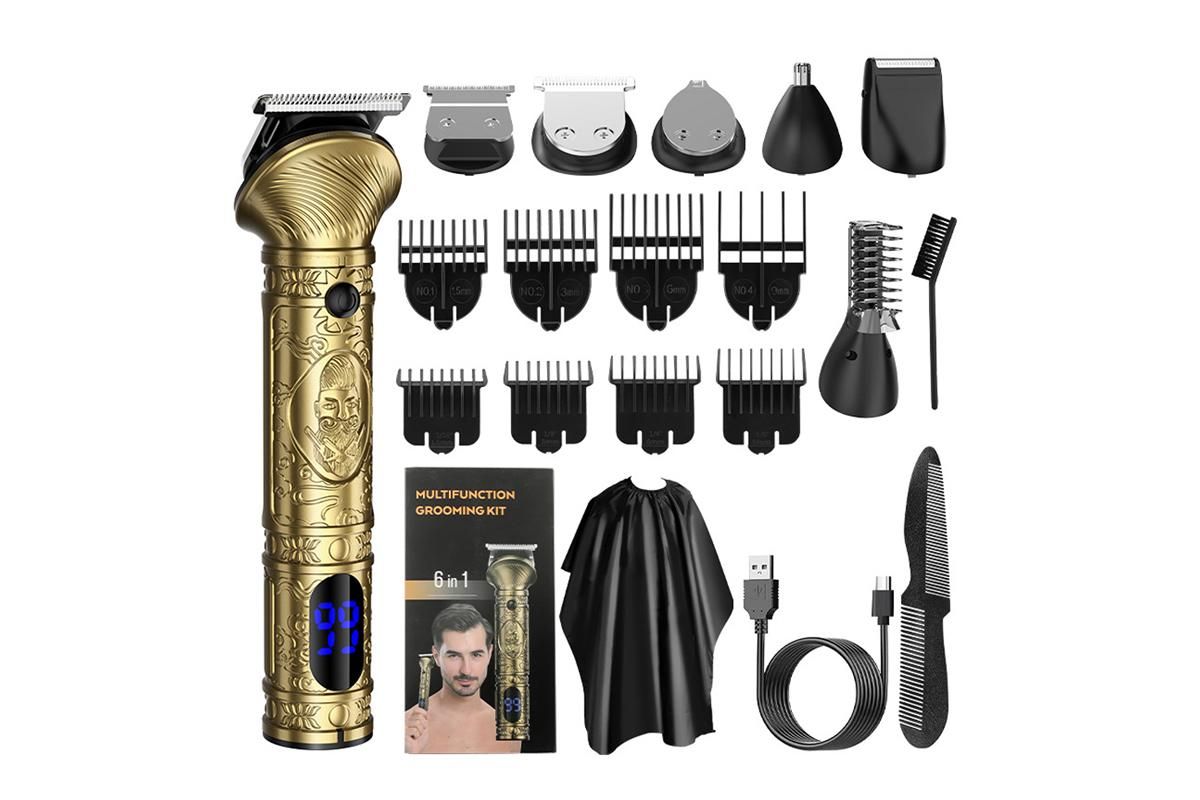 Men Beard Trimmer Hair Clipper Trimmer Electric Razor Shavers for Mustache Facial Body Nose for Hair Cutting Kit - Image 1