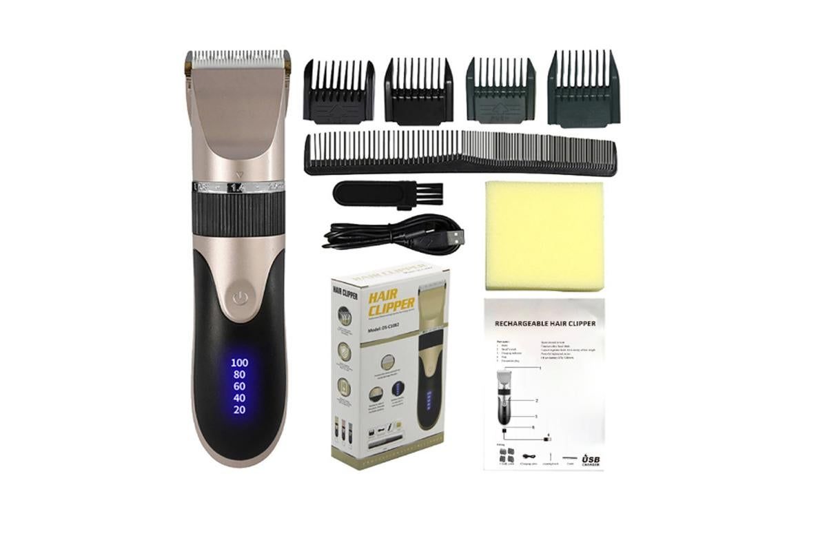 Hair Clippers for Men Professional Cordless Barber Clippers Cutting Mens Hair Trimmer with 4 Guards Mens Cutting Kit -Rose Gold - Image 1