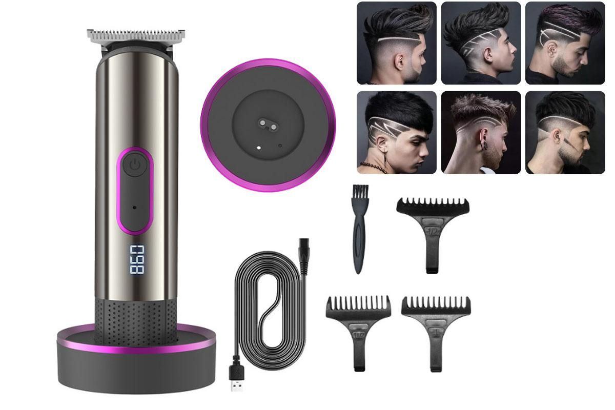 Hair Clipper Kit Cordless Hair Trimmer with 3 Guide Combs Rechargeable Hair Trimming Styling & Grooming Kit - Image 1