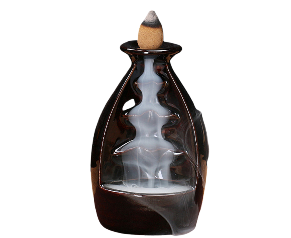 Ceramic Waterfall Backflow Incense Burners Holder Censer Diffuser Home Decor-2# - Image 1