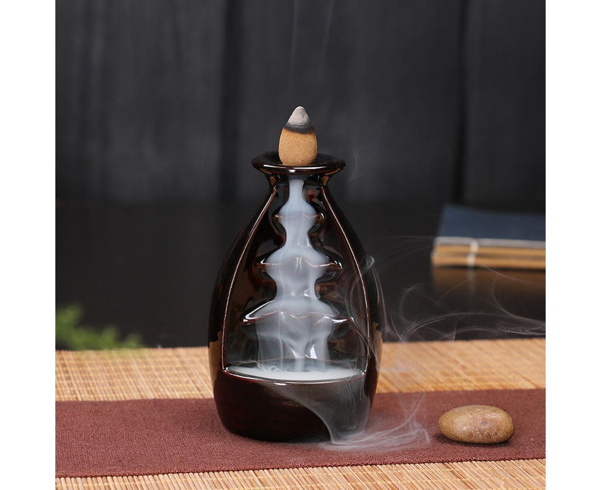 Ceramic Waterfall Backflow Incense Burners Holder Censer Diffuser Home Decor-2# - Image 3