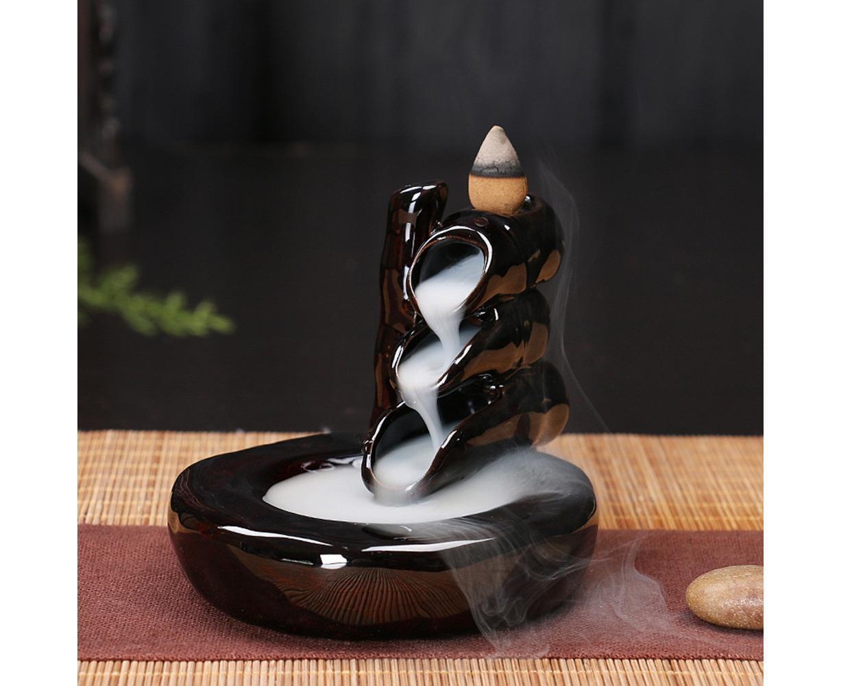Ceramic Waterfall Backflow Incense Burners Holder Censer Diffuser Home Decor-2# - Image 4