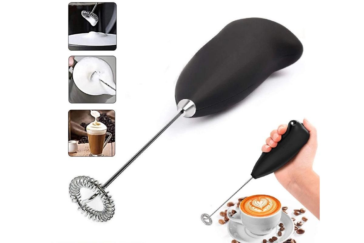 Electric Milk Coffee Foamer Frother Egg Beater Whisk Mixer Blender Kitchen Tool - Image 1