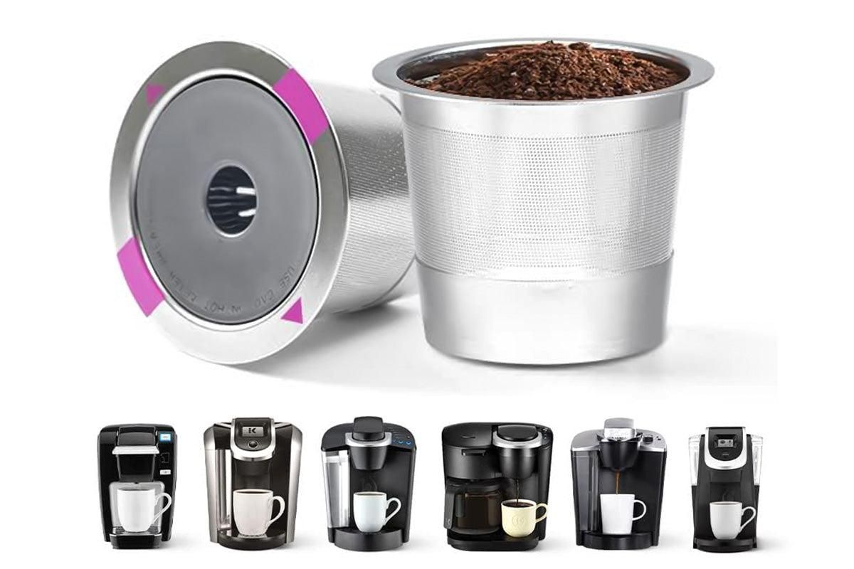 2 PCS Stainless Steel Coffee Filter Pods Compatible With Keurig 1.0 2.0 Reusable K Cups - Image 8