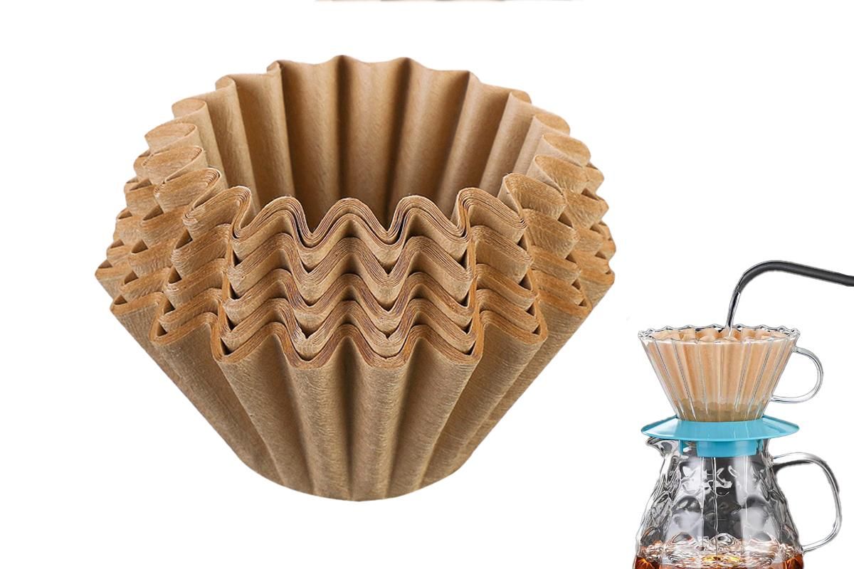 50Pcs Coffee Paper Filters -Brown - Image 2