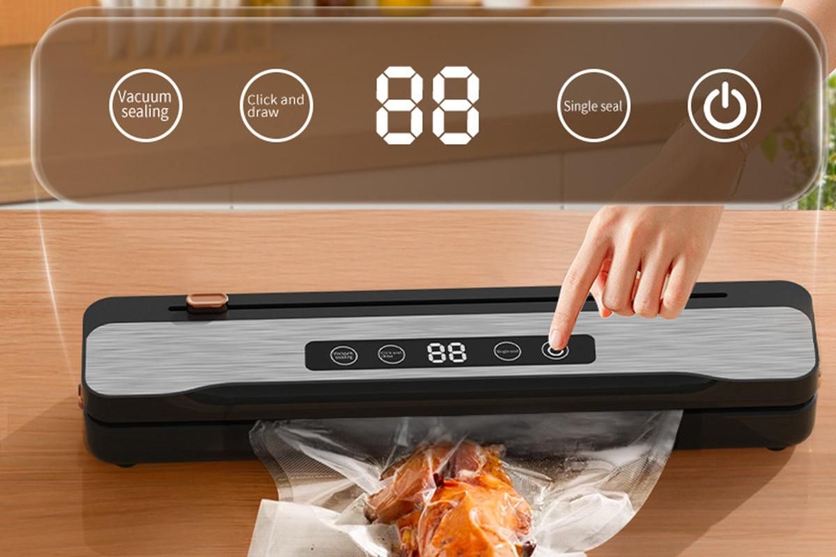 Wet And Dry Dual Use Food Vacuum Sealer Machine With Cutter Device - Image 6