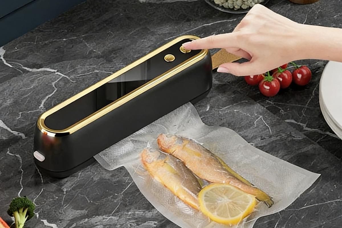 Mini Vacuum Sealer Machine Cordless Food Vacuum Sealer for Freezer Storage Meal Prep - Black - Image 4