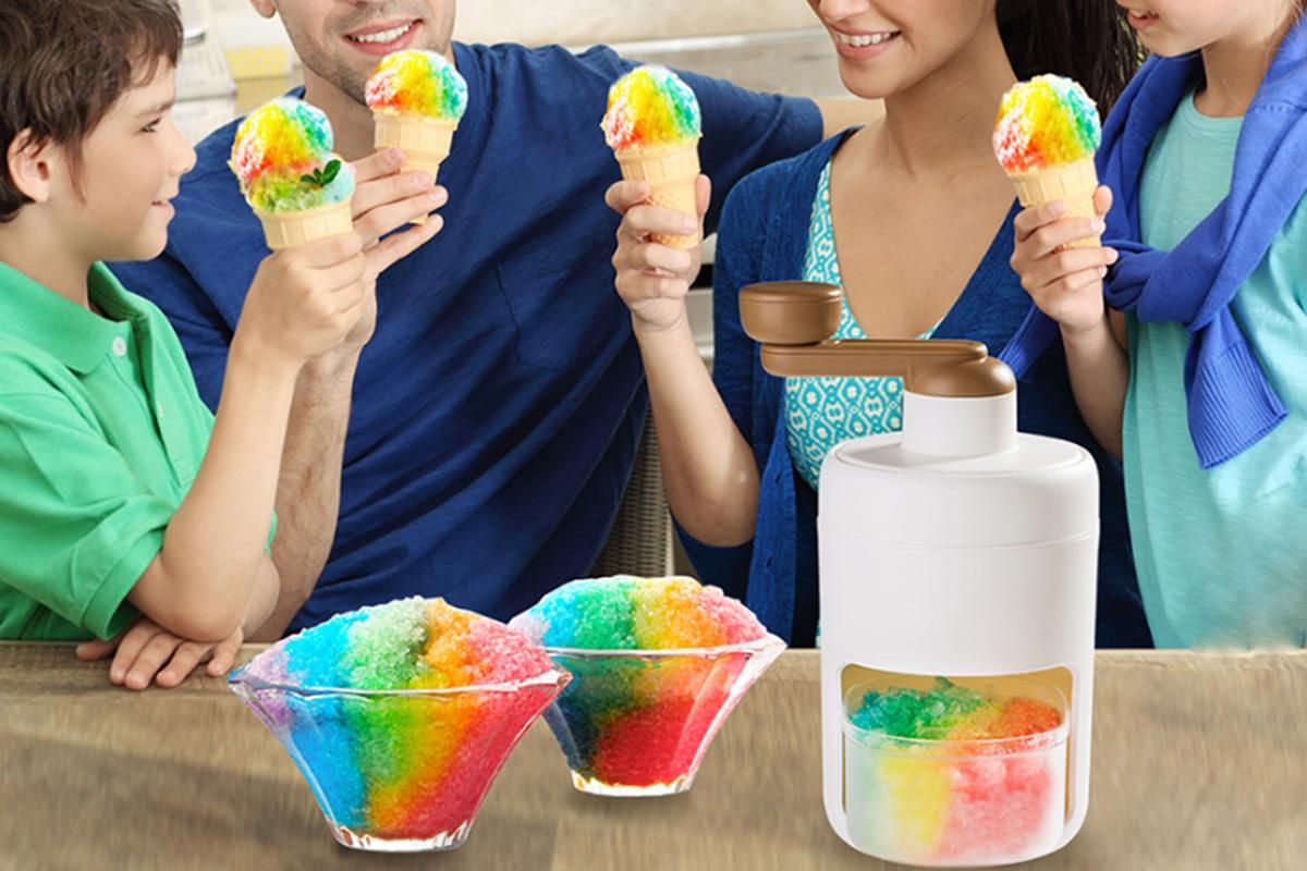 Manual Ice Crusher Shaver Portable Shaved Ice Machine Hand Snow Cone Maker - Image 4