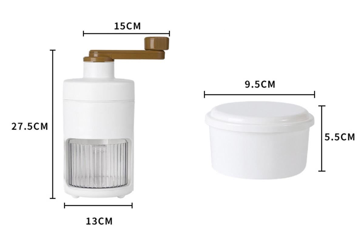 Manual Ice Crusher Shaver Portable Shaved Ice Machine Hand Snow Cone Maker - Image 6
