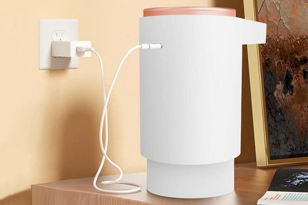 Portable Electric Water Bottle Pump Automatic Dispenser For Home Kitchen Camping - White - Image 7