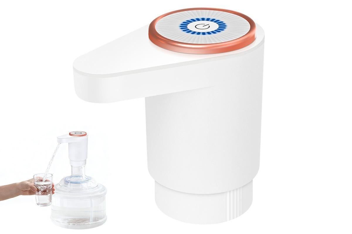 Portable Electric Water Bottle Pump Automatic Dispenser For Home Kitchen Camping - White - Image 8