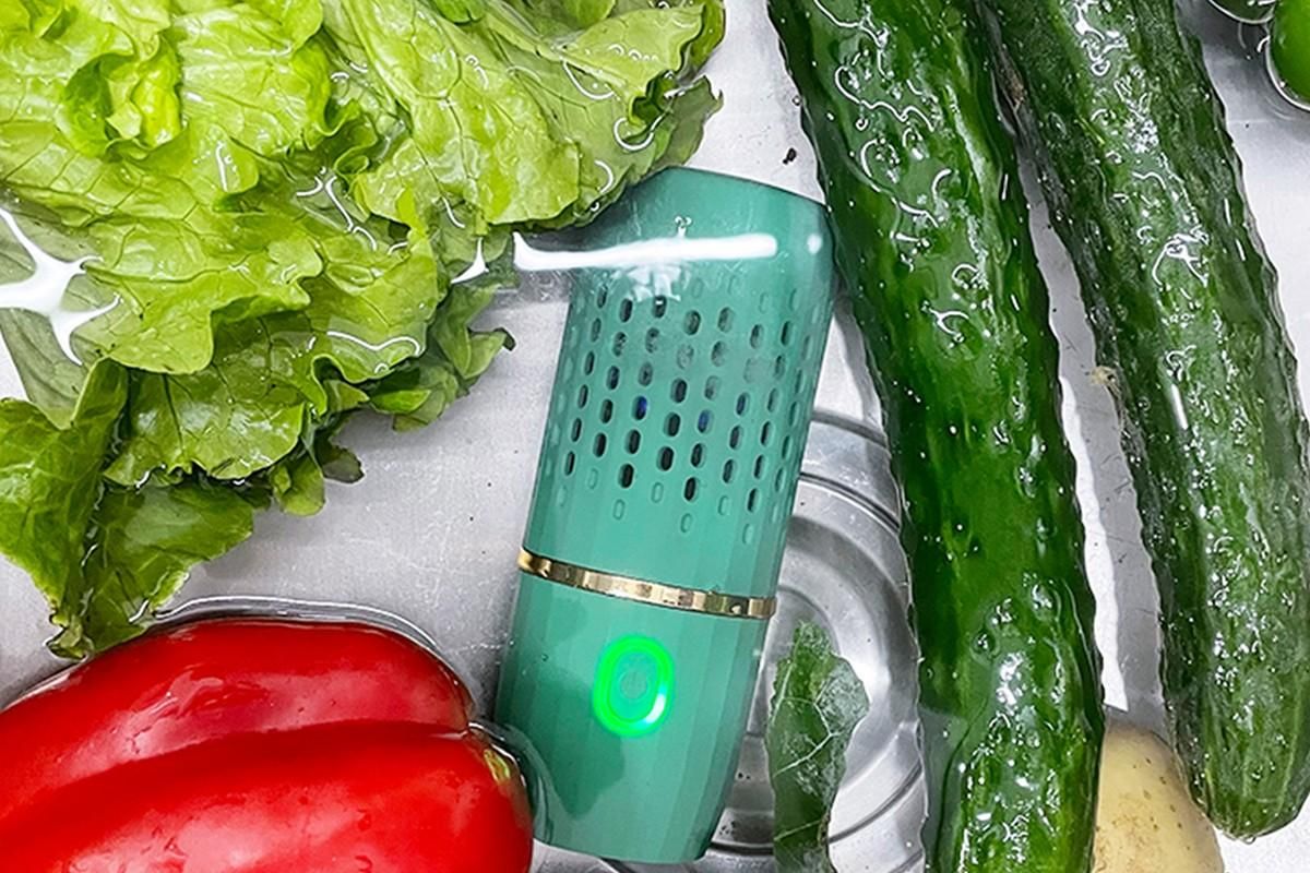 Portable Fruit and Vegetable Cleaning Machine Rechargeable Food Washing Purifier Vegetable Washer -Green - Image 4