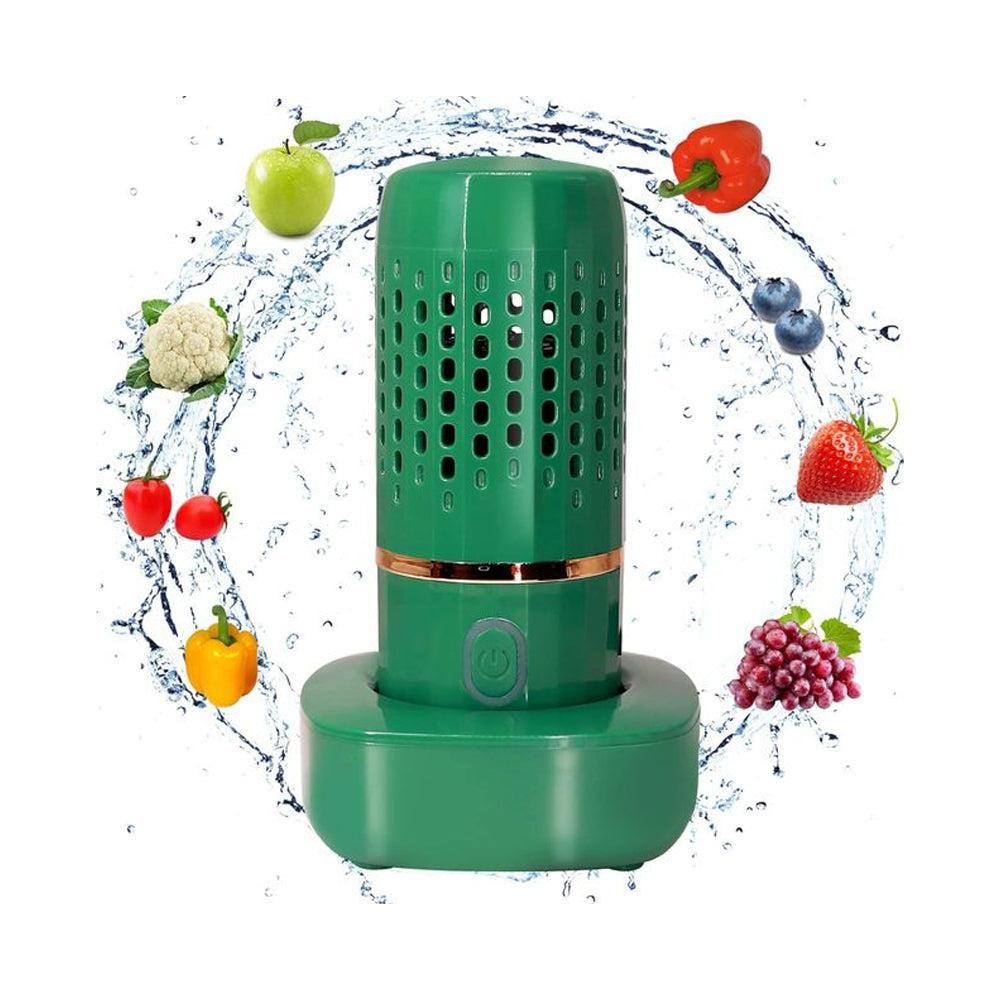 Portable Fruit and Vegetable Cleaning Machine Rechargeable Food Washing Purifier Vegetable Washer -Green - Image 6