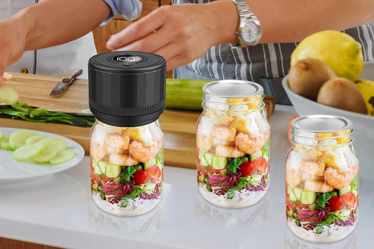 Electric Mason Jar Vacuum Sealer Kit for Food Storage and Preservation - Image 7