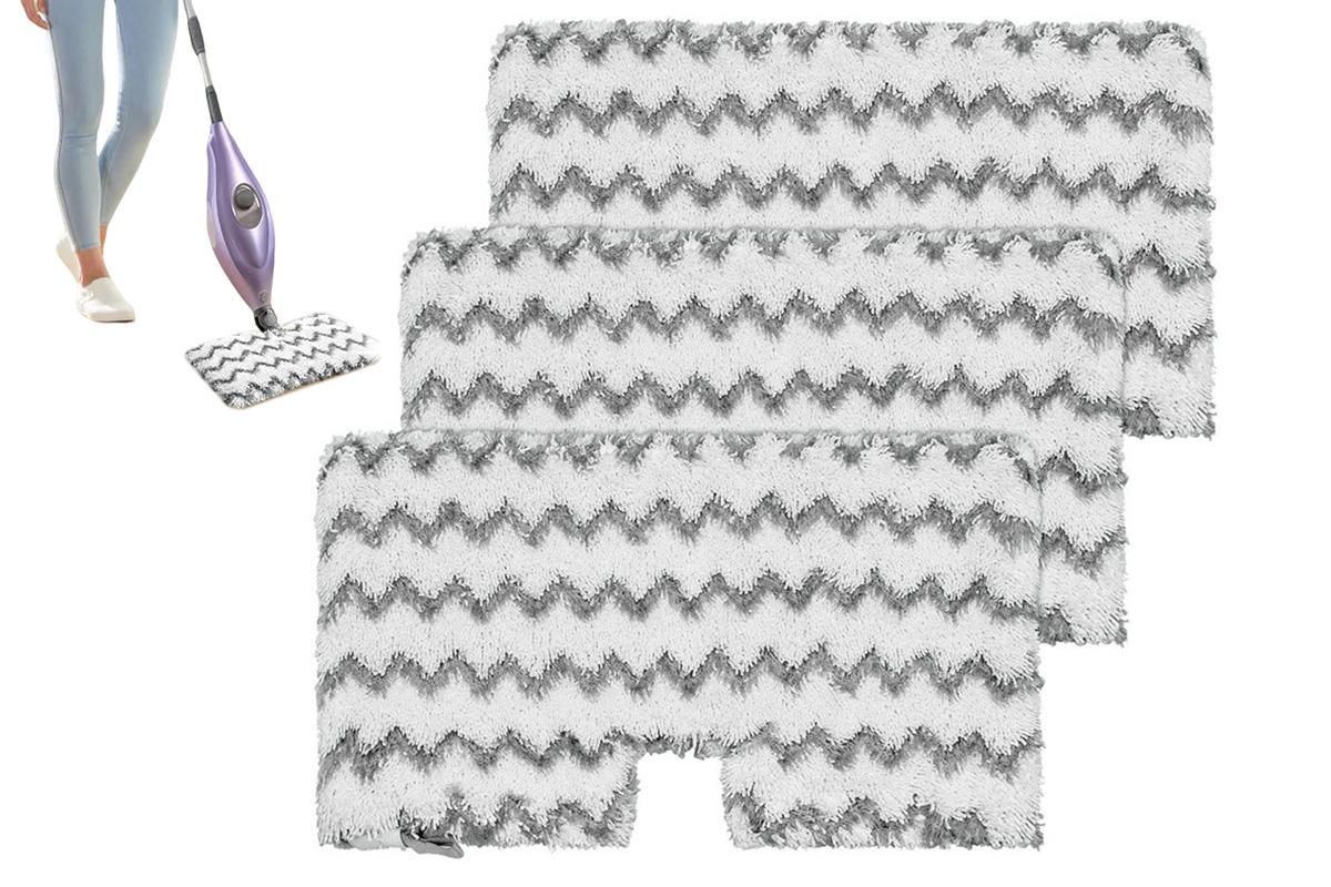 3 Pack Replacement Mop Pads for Shark Steam Pocket S3501 S3550 S3601 Washable - Image 1