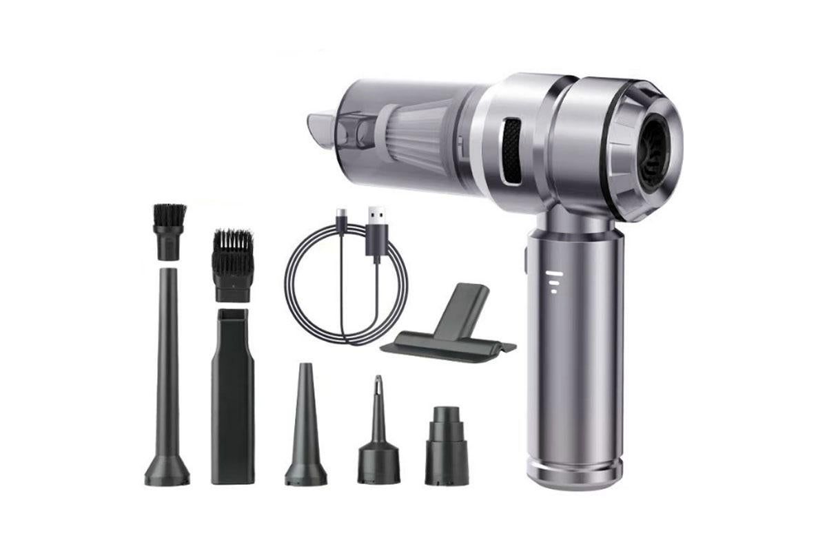 Cordless Handheld Car Vacuum Cleaner 4-in-1 Wireless Vacuum with Brushless Motor Mini Car Vaacuum Cleaner -Black - Image 1