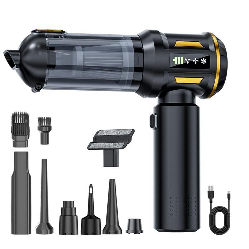 Cordless Handheld Car Vacuum Cleaner 4-in-1 Wireless Vacuum with Brushless Motor Mini Car Vaacuum Cleaner -Gold - Image 4