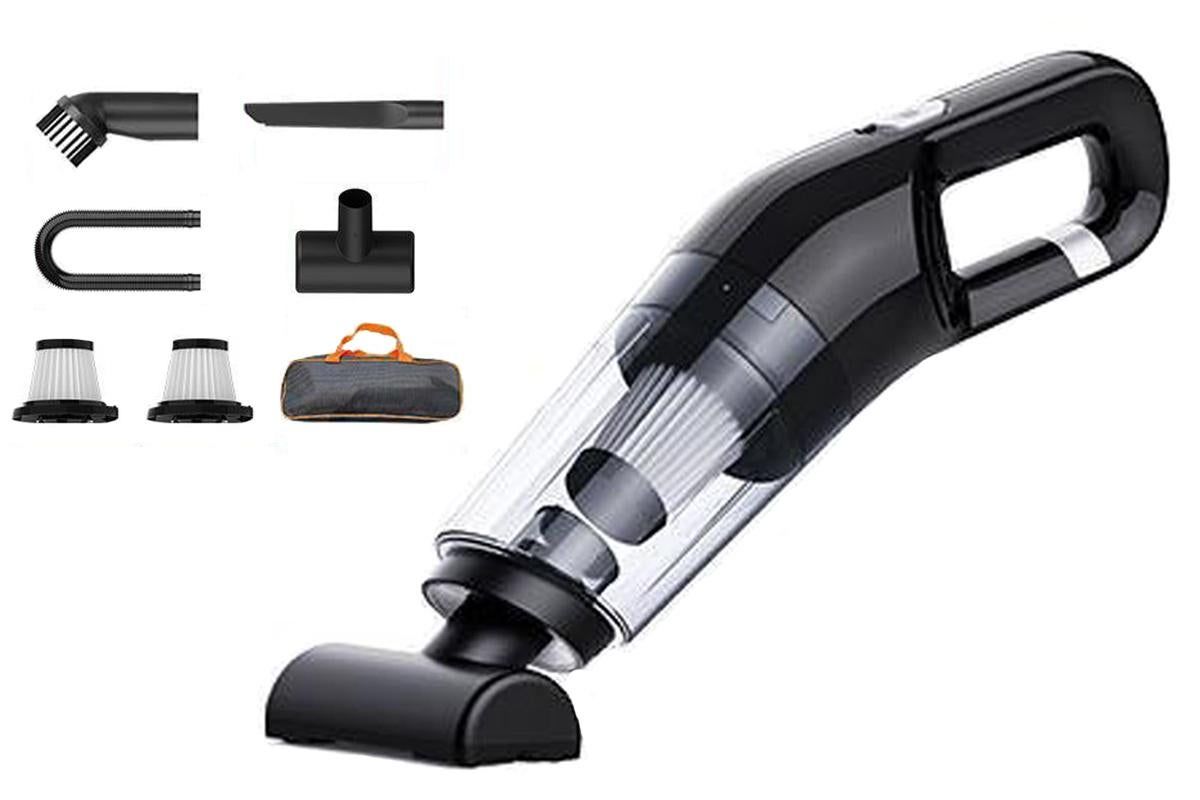 Cordless Handheld Car Vacuum Cleaner 10000Pa Strong Suction USB Rechargeable - Black - Image 1