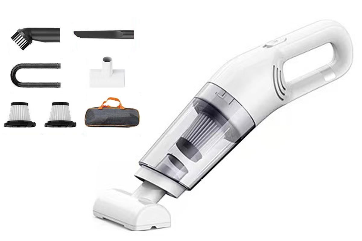 Cordless Handheld Car Vacuum Cleaner 10000Pa Strong Suction USB Rechargeable - White - Image 1
