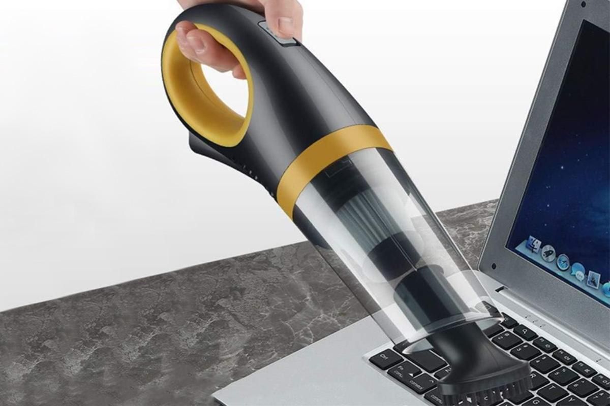 120W Cordless Car Vacuum Cleaner 9000Pa Handheld Portable Vacuum for Home Auto - Yellow - Image 5