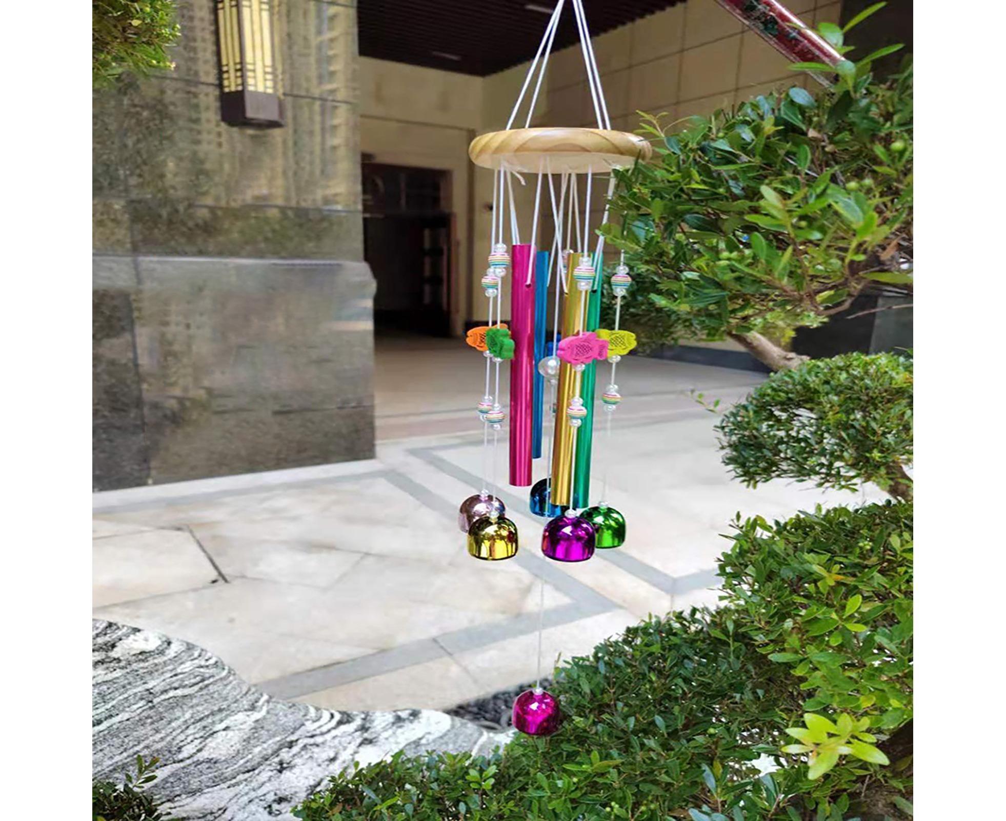 Colorful Fish Wind Chime-Multicolor - Image 3
