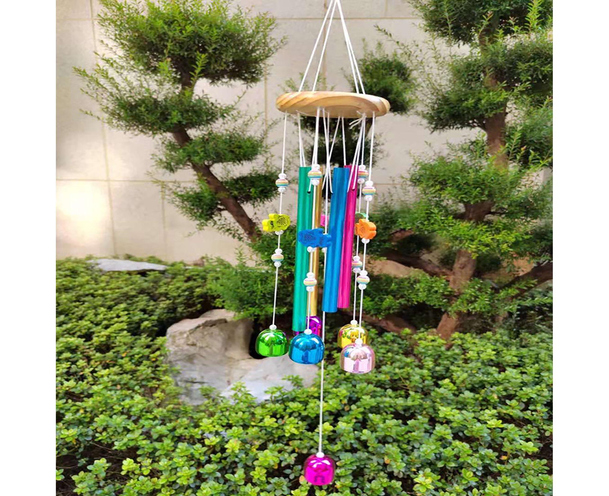 Colorful Fish Wind Chime-Multicolor - Image 4