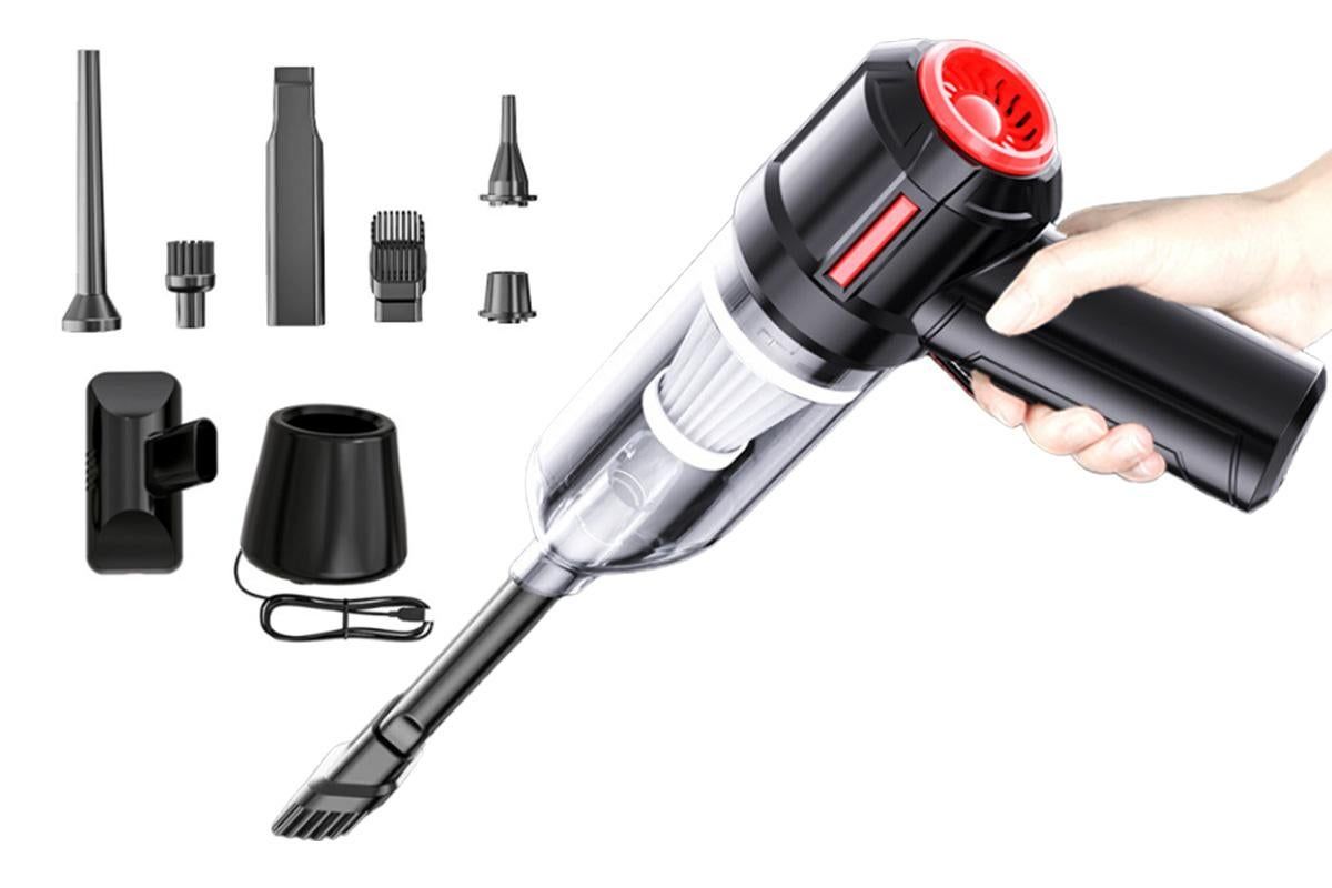 Handheld Car Cordless Vacuum Cleaner and Air Duster Mini Hand Held Vacuum Cleaner for Car Home - Image 1