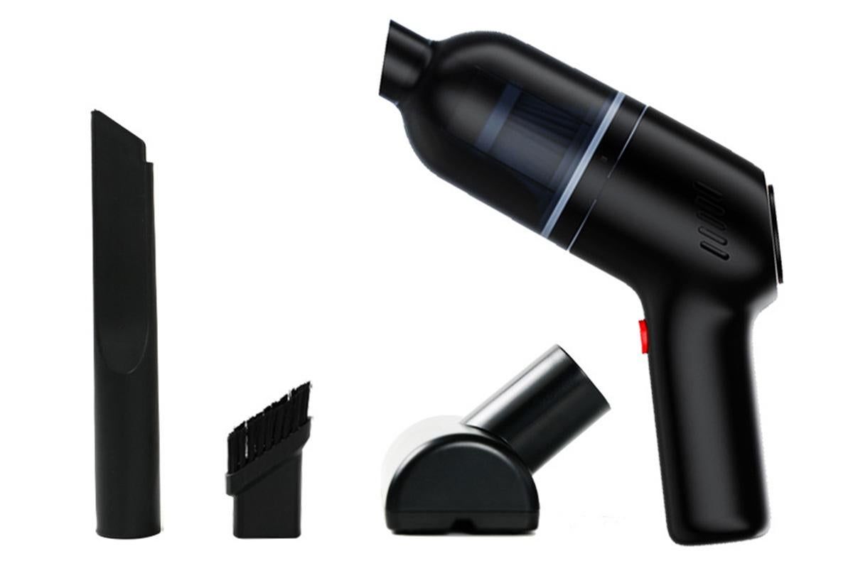Handheld Car Vacuum Cleaner 9000Pa Rechargeable Portable Cordless Duster - Black - Image 2