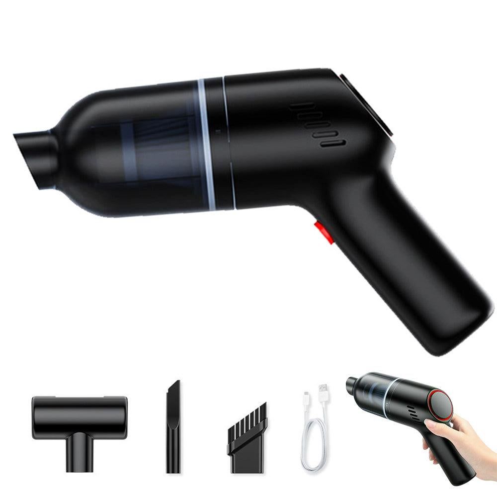 Handheld Car Vacuum Cleaner 9000Pa Rechargeable Portable Cordless Duster - Black - Image 7