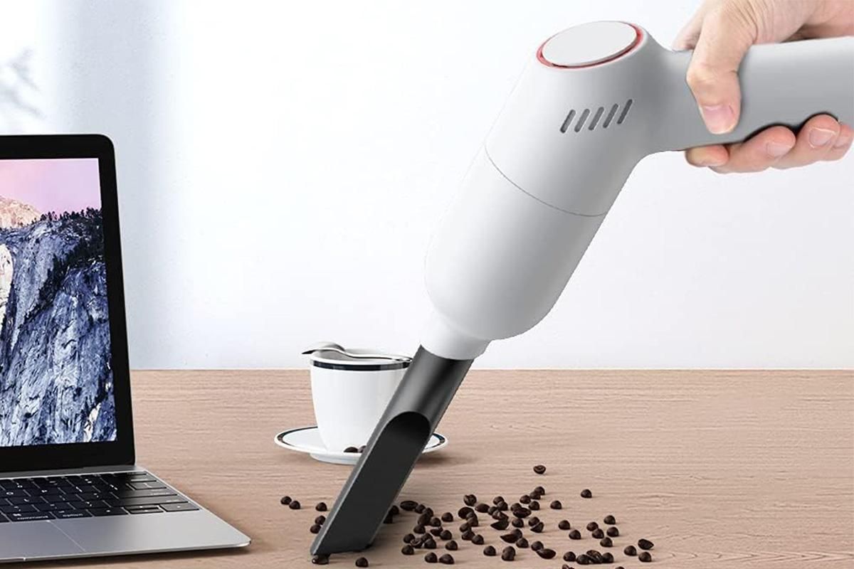 Handheld Car Vacuum Cleaner 9000Pa Rechargeable Portable Cordless Duster - White - Image 2