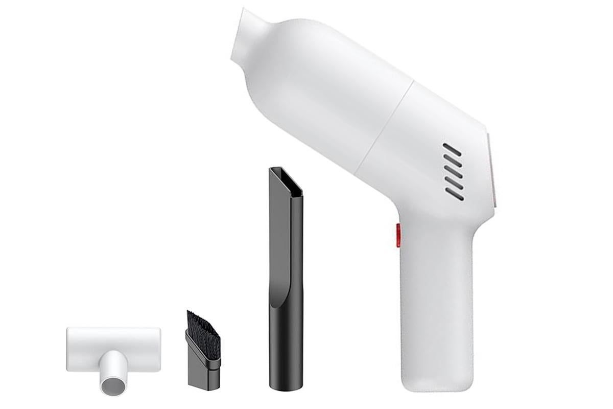 Handheld Car Vacuum Cleaner 9000Pa Rechargeable Portable Cordless Duster - White - Image 5