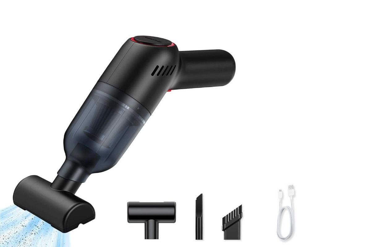 Handheld Car Vacuum Cleaner 9000Pa Rechargeable Portable Cordless Duster - White - Image 7