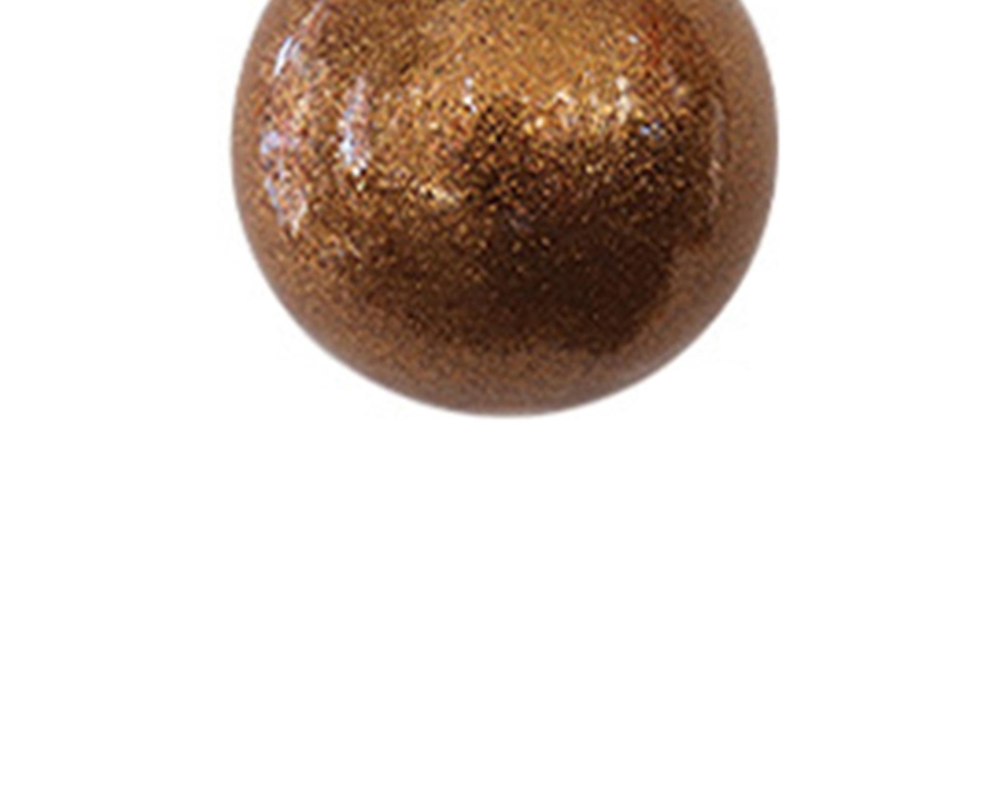 Glitter Xmas Tree Balls-Rose Gold - Image 3
