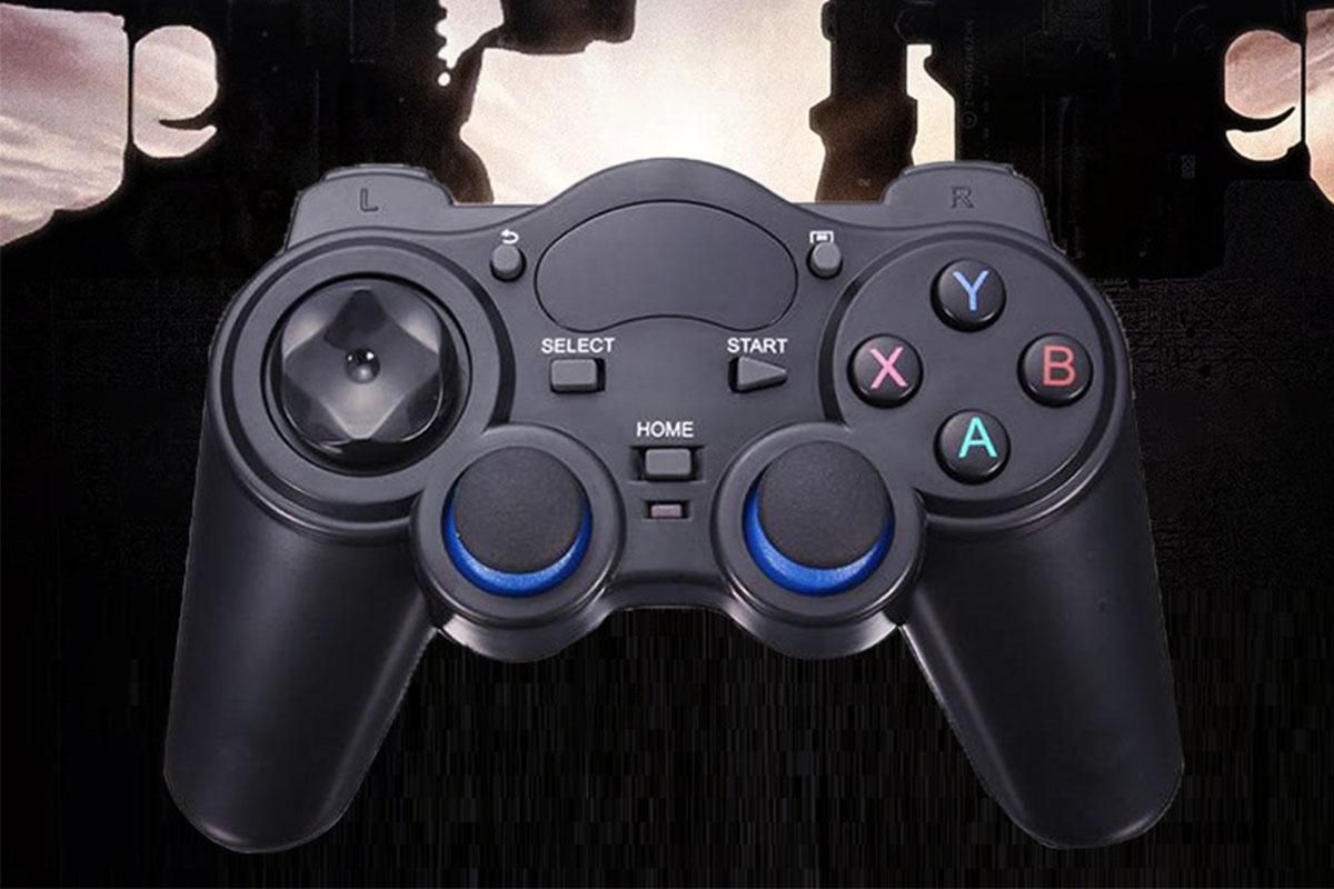 Wireless Gaming Controller for Android TV Box PC 2.4GHz Gamepad Joystick - Black - Image 4