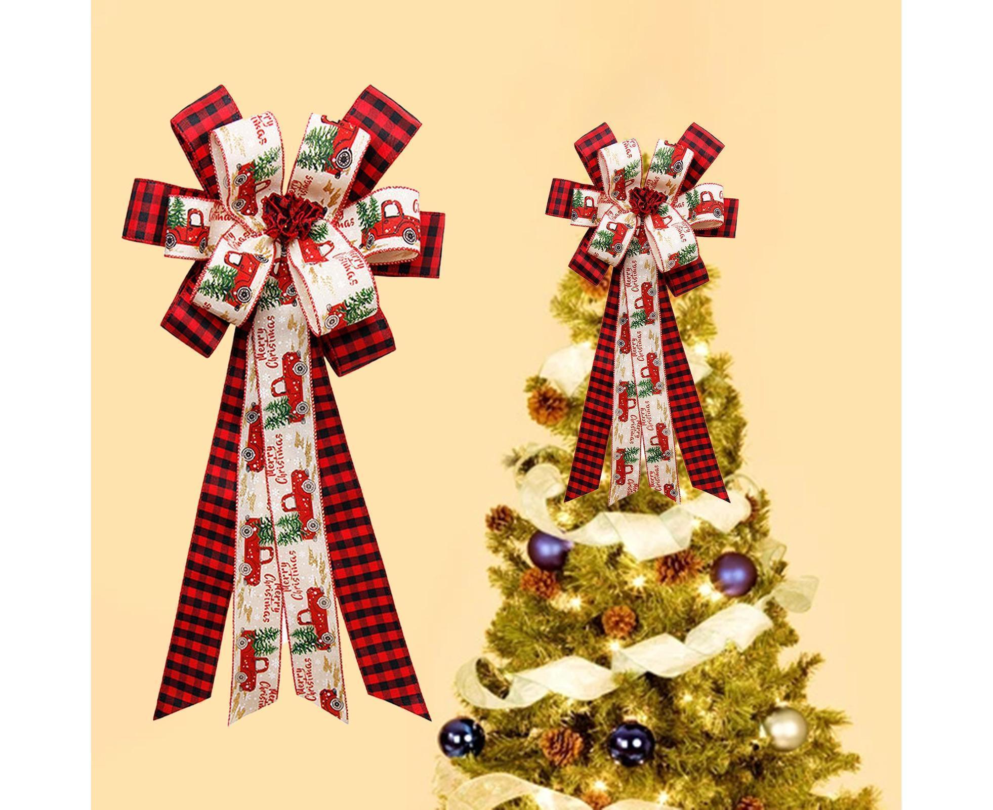 Buffalo Plaid Bow Pendant-Red Black - Image 3