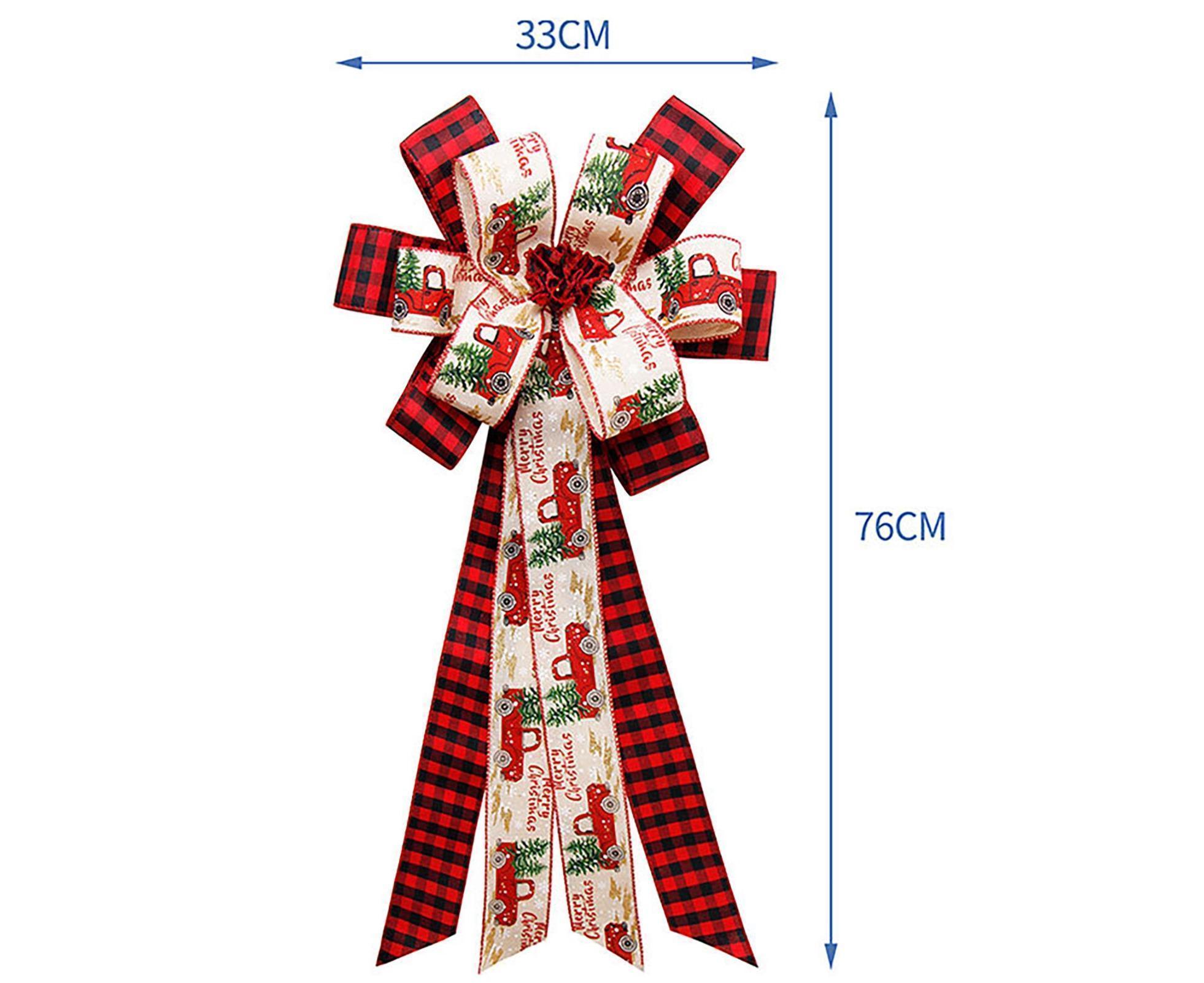 Buffalo Plaid Bow Pendant-Red Black - Image 6