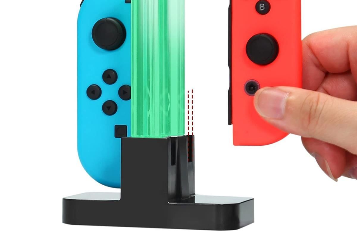 Joy-Con 4-Controller Charging Stand Dock Charger for Nintendo Switch Console - Image 2
