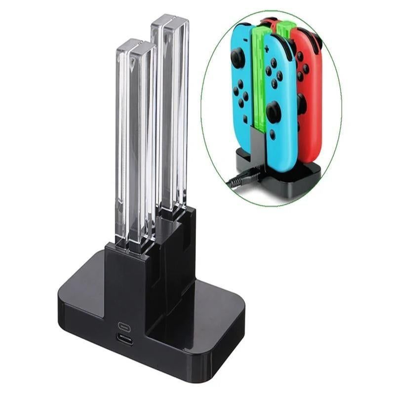 Joy-Con 4-Controller Charging Stand Dock Charger for Nintendo Switch Console - Image 8