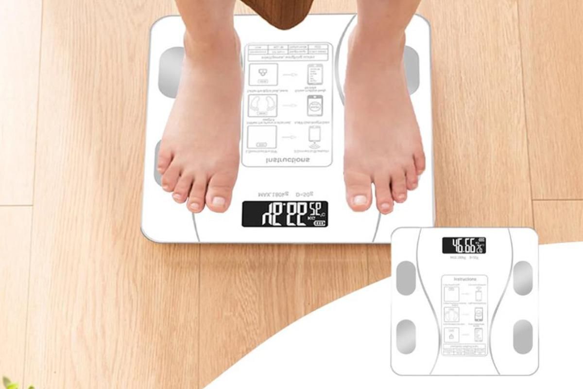 Smart Digital Bathroom Body Fat Scale 180KG Bluetooth Scales Weight -White - Image 3